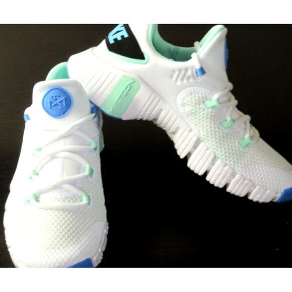 Women's Nike Free Metcon 4 Workout Shoes White Mint University Blue Sizes NIB - Picture 4 of 5